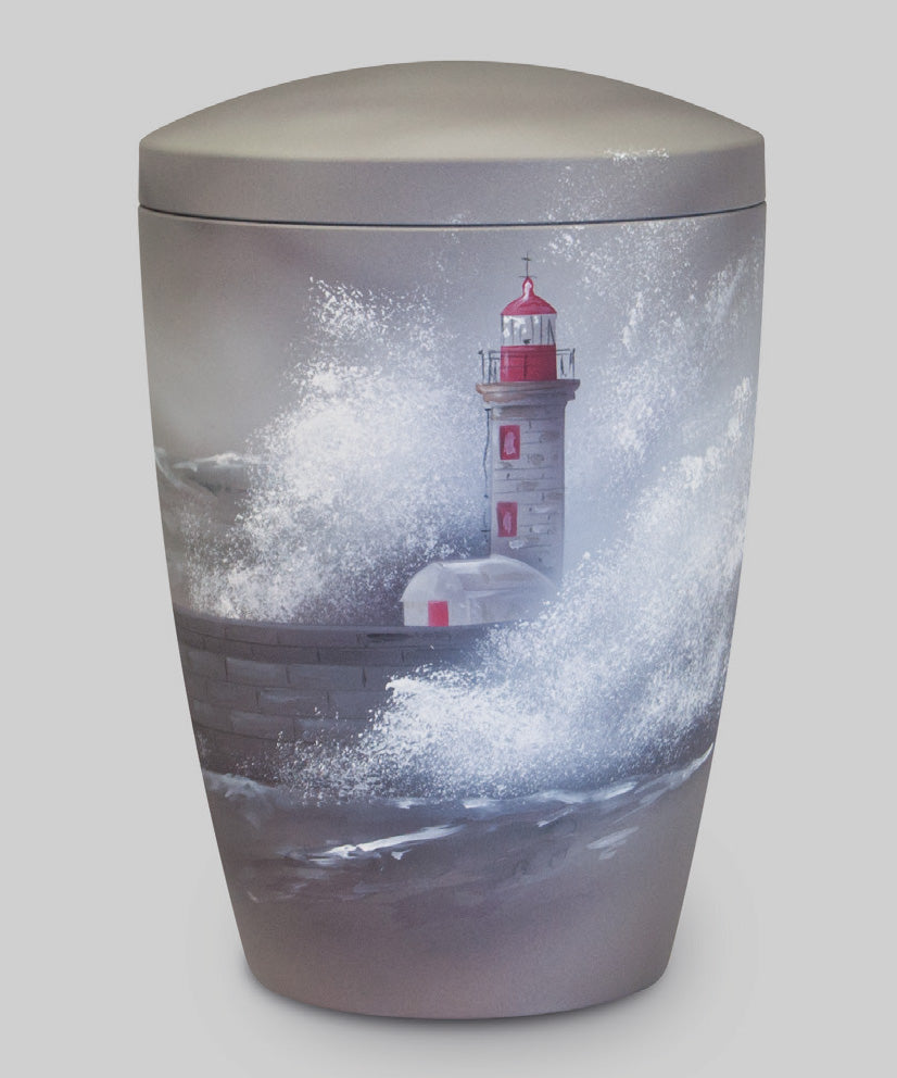 020034 - Lighthouse in Atlantic Storm